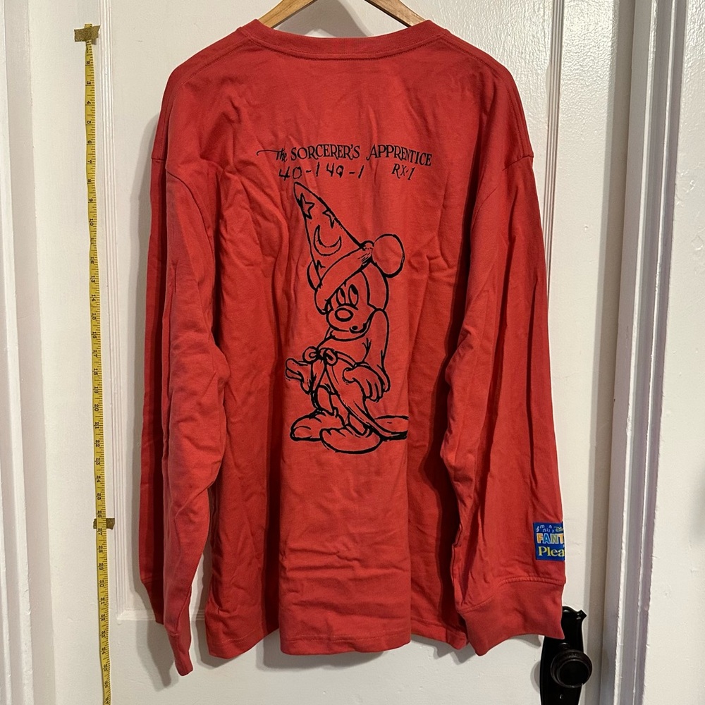 Pleasing Red Sorcerer's Apprentice Long Sleeve Shirt